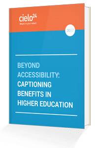 captioning for education; captioned educational video
