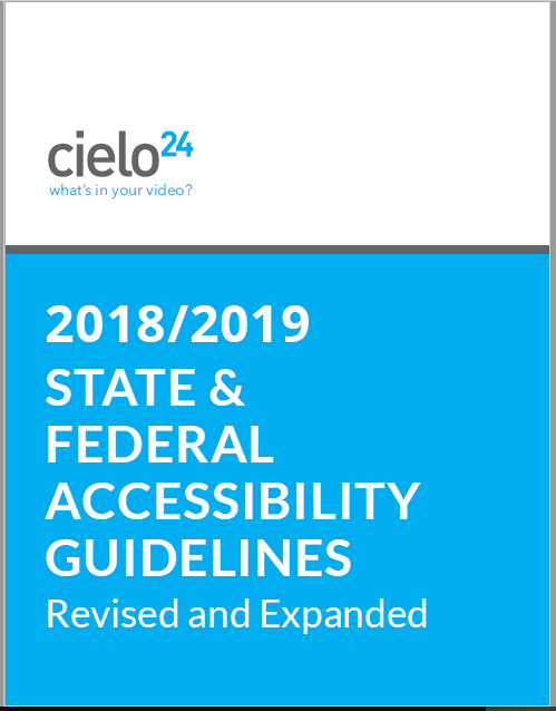 2018 - 2019 State and Federal Accessibility Guidelines