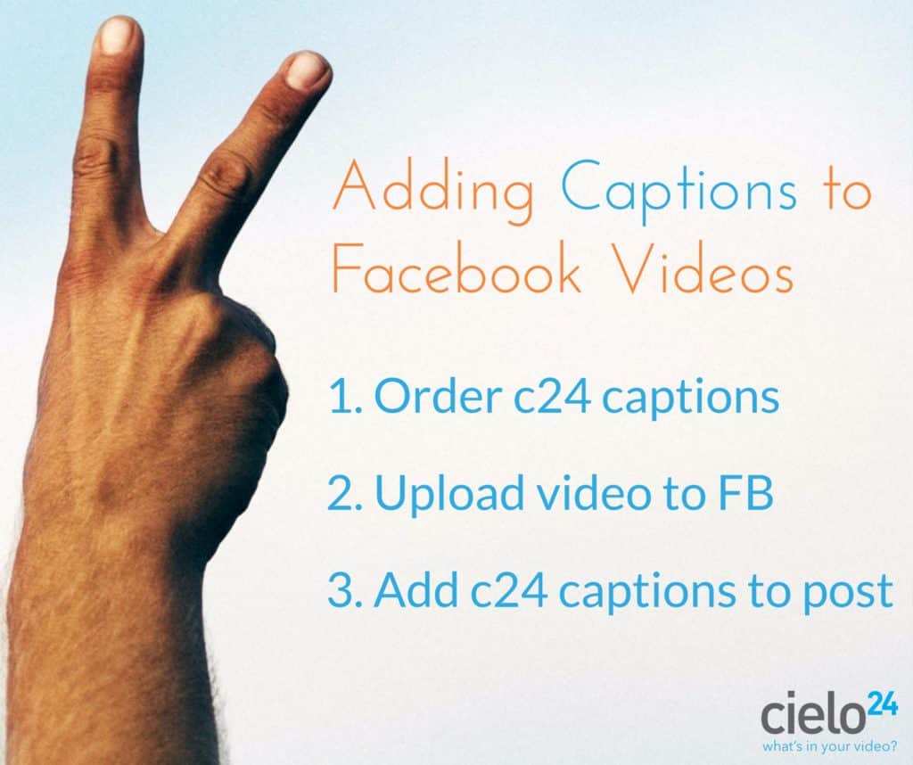 Facebook video transcripts and captions