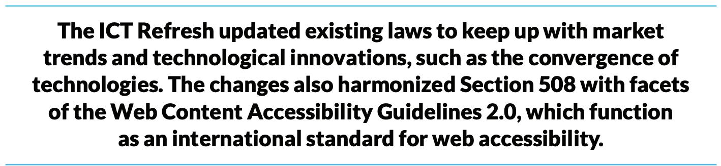 US ACCESSIBILITY LAW