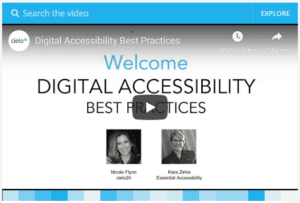 Webinar - Digital Accessibility Best Practices