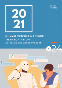 cielo24 eBook COVER - Human vs Machine Transcription