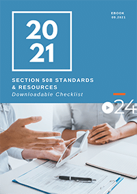 cielo24 Section 508 Standards and Resources Checklist eBook