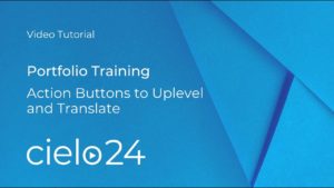 Training link for Portfolio with cielo24 captions and transcripts