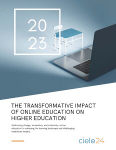 ebook the transformative impact of online education on higher education cover